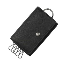 Coach Key Case, Five Ring Key Case, CX142 QB/BK QB/Black, black