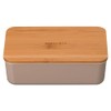 Masakazu Moslet Long Square Single Tier Lunch Greige Size (W
