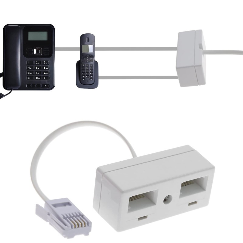 Create idea Telephone Splitter 2 Way BT Phone Socket Adapter