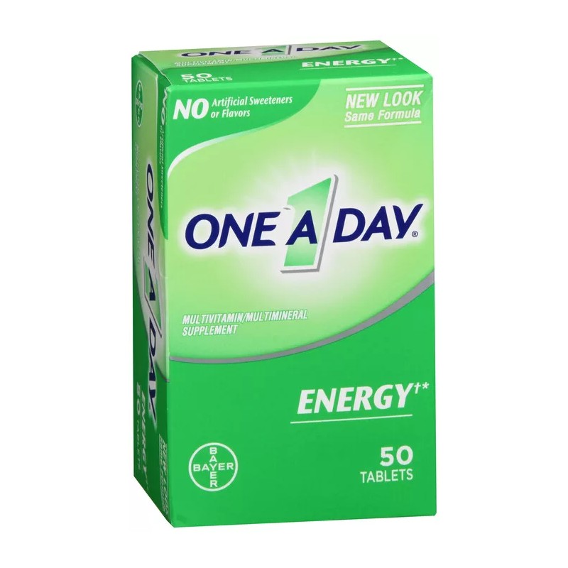 ONE-A-DAY ENERGY TABLET 50CT