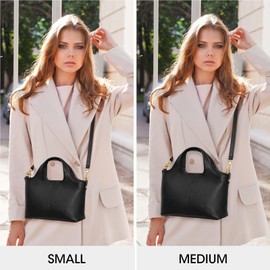 Kattee Genuine Leather Purses and Handbags for Women Crossbody Shoulder Tote Bag Soft Satchel Top Handle