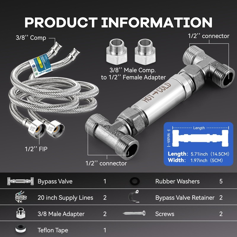 Crispaire Replacement 304 Stainless Steel Sensor Valve Kit for Instant
