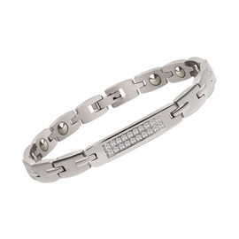 Pure Titanium Germanium Bracelet, For Women (99.999% Purity), Lightweight, Anti-Static, Strongest, Core Force, Popular, Hematite, Stylish, Women's, Titanium, Germanium