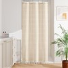 Craidlela Small Stall Boho Farmhouse Shower Curtain with Tassel, Modern
