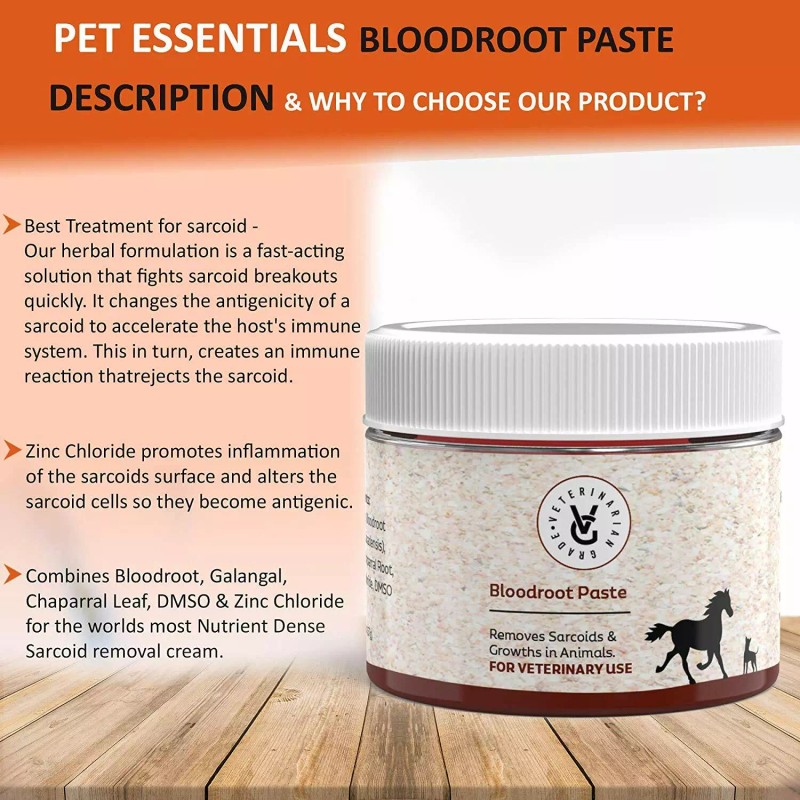 Veterinarian Grade Sarcoid Herbal Paste for The Removal of Sarcoidosis