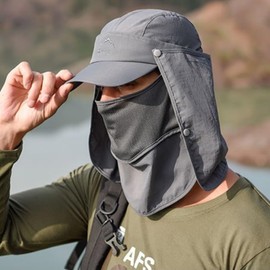 EVD-X Gorra Deportiva Máxima Protección de la Intemperie Actividades al Aire Libre Ajustable Secado Rápido Sol Sombrero Gorra Hombre y Mujer Beisbol Caminata Pesca Golf Senderismo 4x4 (X-5784)