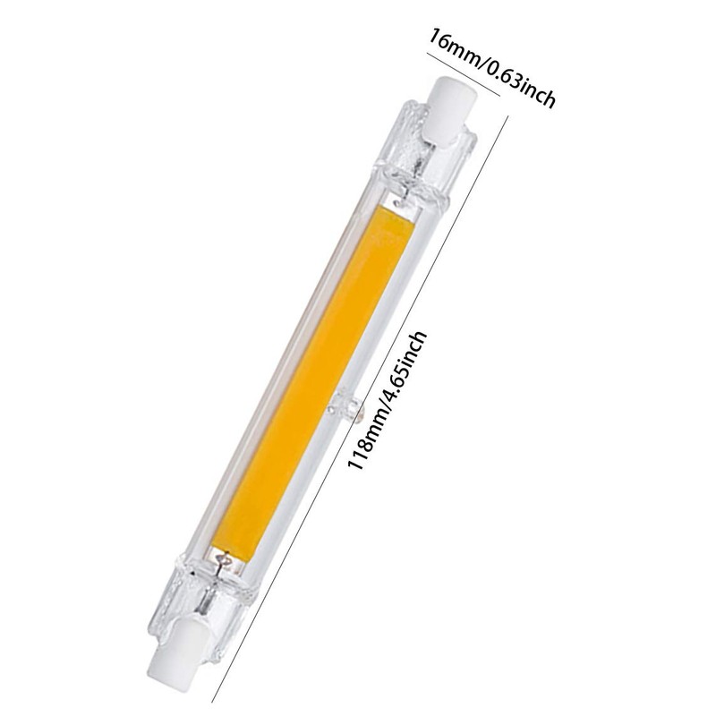 R7S 118mm COB LED Light Bulb - 15W J Type