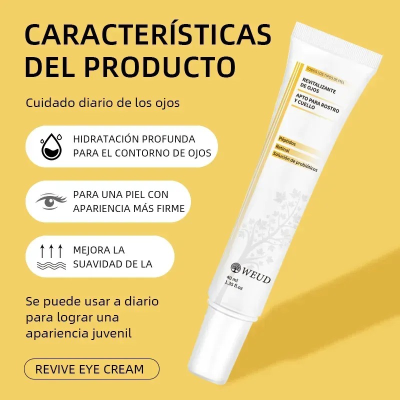 Crema Ojos Y Rostro Retinal, Weud Péptidos Reafirmante 40ml