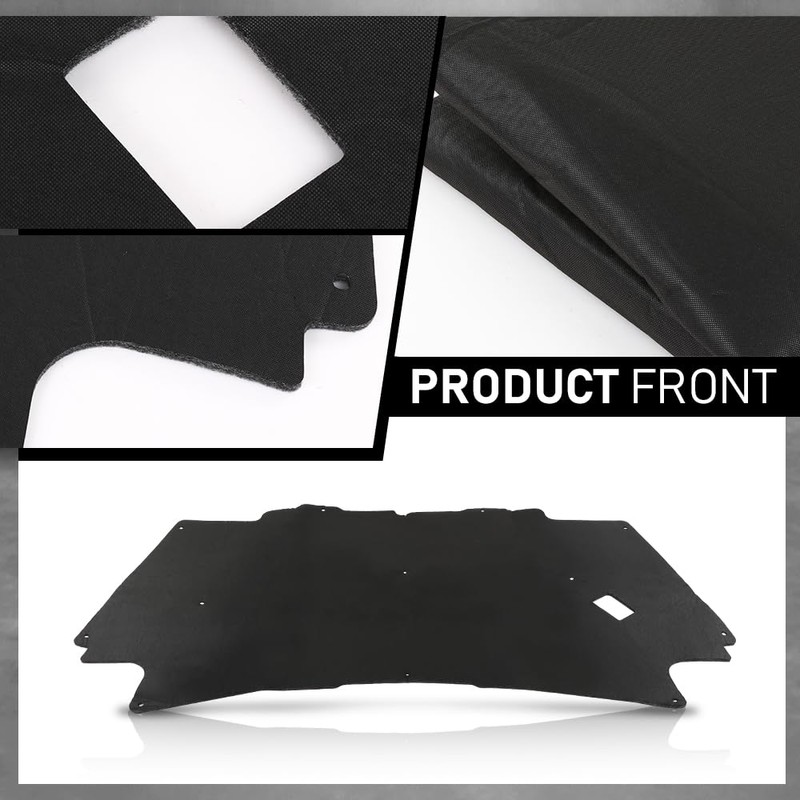 G-PLUS Hood Insulation Pad with Clips Compatible with 2002-2008 Dodge