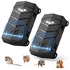 2 Pack Battery Powered Ultrasonic Rodent Repeller for Car Engines