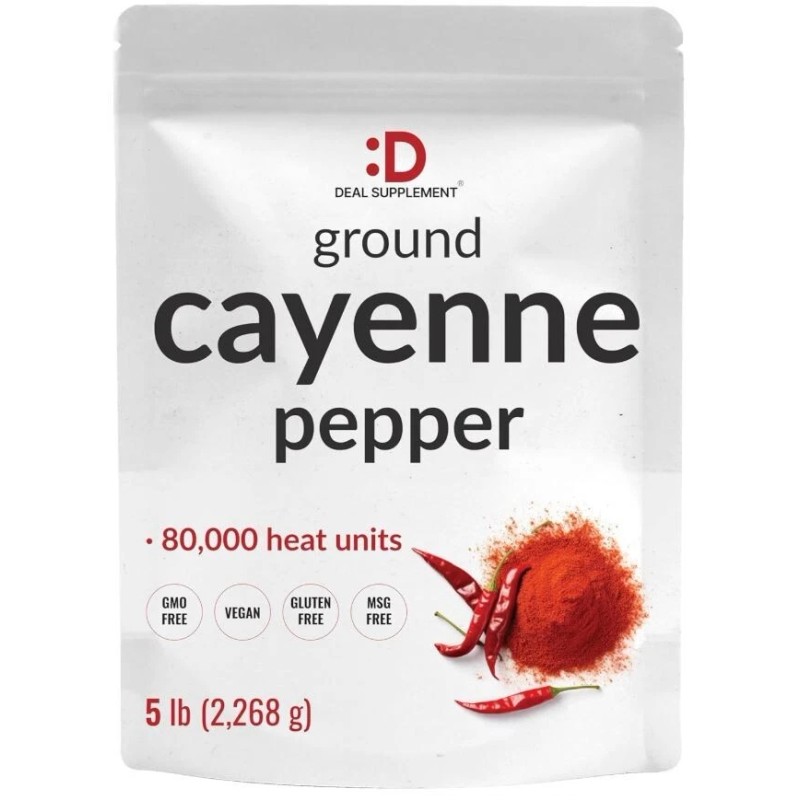 DEAL SUPPLEMENT Cayenne Pepper Powder 5 Pounds, Extra Hot, Great