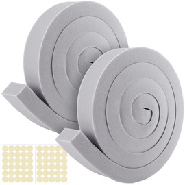 moonoom 2 Pcs Foam Air Conditioner Weatherseal Tape-2''x1''x6.5ft Air Conditioner Foam Tape-Non-Adhesive Foam Seal Strip with Glue Point for Air Conditioner Door Window Seal