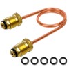 MENSI Propane Regulator Copper Pigtail Tubing Hose POL x POL