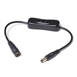 5.5mm x 2.1mm Inline Power Switch for Arduino Boards and LED Light Strips by Corpco