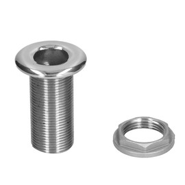 1in Thru Hull Fitting Connector 316 Stainless Steel Water Drain Outlet for Marine Boats Yacht