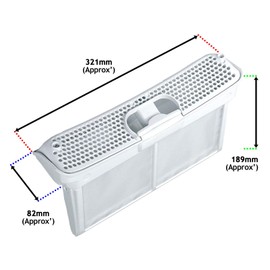 Spares2go Tumble Dryer Lint Screen Fluff Filter compatible with Bosch WAS WTB WTG WTH WTM WTR WTU WTW WTY Series