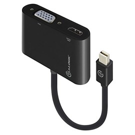 ALOGIC 2 in 1 Mini DisplayPort to HDMI / VGA Adapter (Male to 2 Female) - Premium Series; Supports 4K Ultra HD 3840 x 2160 @ 30Hz