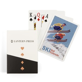 Lantern Press Vail, Colorado, Vintage Skiers (52 Playing Cards, Poker Size Card Deck with Jokers)