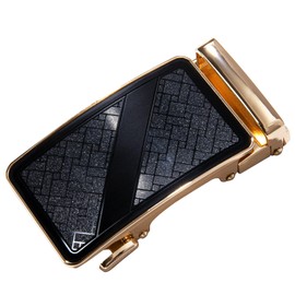 Barry.Wang Mens Belt Ratchet 1 3/8 Black Slide Genuine Leather Belts for Men Adjustable Wedding Dress,Trim to Fit