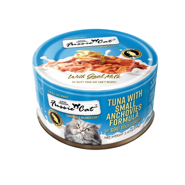 Fussie Cat Super Premium Canned Wet Cat Food in Goat