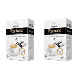 2 Packs - Passiona Special Instant Milk Coffee for Women Collagen Added - Ca Phe Sua Da Hoa Tan Bo Sung Collagen Danh Cho Phai Dep - 14 Bags per Box x 2 Boxes per Order
