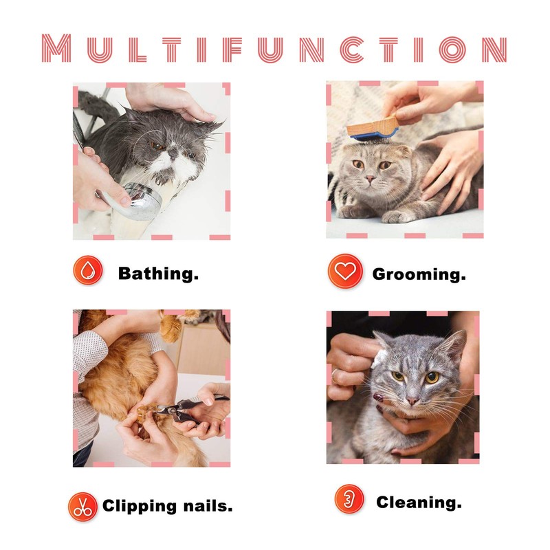wintchuk Cat Muzzle with Soft Flexible Fabric, Cat Mask Mouth