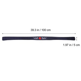 Uonlytech Mens Headband 2pcs Japanese Bushido Headbands, Bushido Hachimaki Chef Bandana Tie Samurai for Sports Exercise Cooking Kitchen Bandana