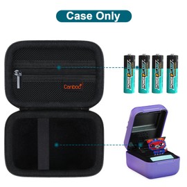 Canboc Carrying Travel Case Compatible with Bitzee Interactive Toy Digital Pet and Case, Virtual Electronic Pets Kids Toys Storage Bag, Black (Case Only)