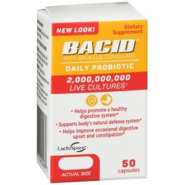Bacid Daily Probiotic Capsules 50 EA