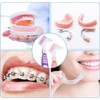 Set of 2 Denture Brushes with Double Bristle Head, Oral
