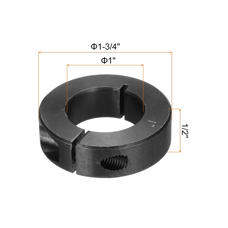 QUARKZMAN Wave Ring 1 Inch Bore Single Split Carbon Steel