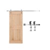 VEVOR 8FT Brushed Nickel Sliding Barn Door Hardware Kit, 330