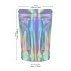 RIGHTPAK Holographic Stand Up Pouches 25 Pieces - 16cm x