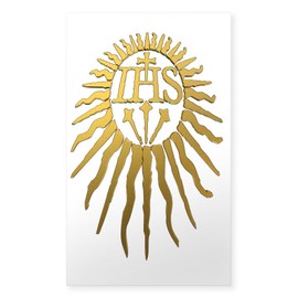CafePress Jesuit IHS MonogramDark Rectangle Bumper Sticker (10-Pack), Car Decal