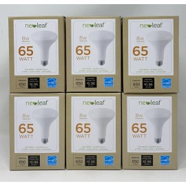 New Leaf (LOT OF 6) NewLeaf Dimmable LED Warm White Flood Bulb 8-Watt (65W Replacement)