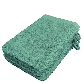 Lanudo® Pure Line Face Cloth Wash Mitt Set of 4 Pure Terry Cotton 21 x 15 cm Mint Green