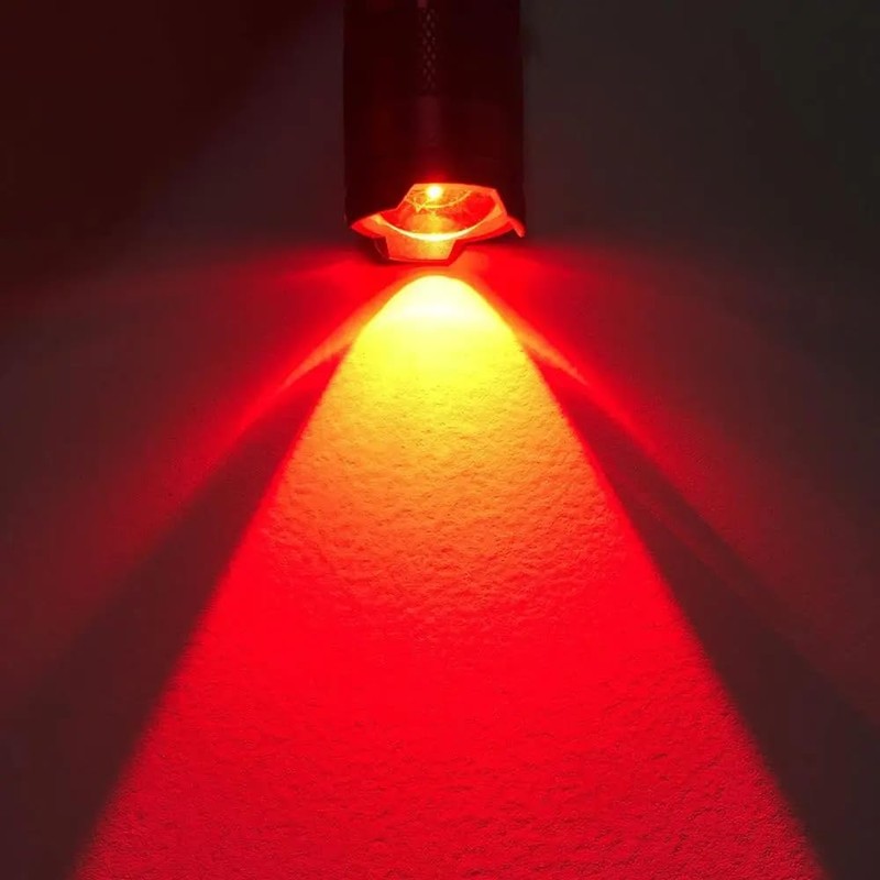 WindFire Red Light, Red Flashlight, Q5 LED, Handy Light with