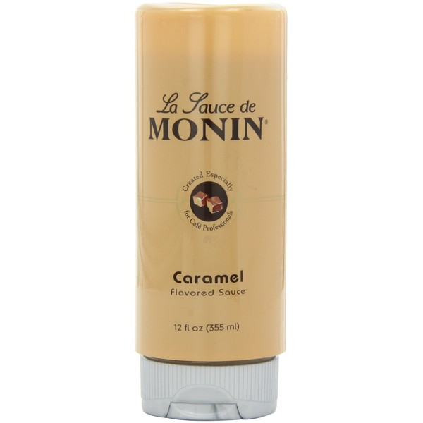 Monin Flavored Sauce, Caramel, 12 Fl Oz (Pack of 6)