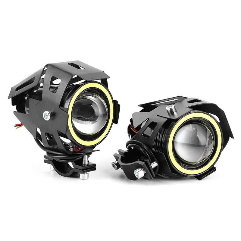 2PCS 12V 30W 3000lm U7 LED Angel Eyes Spotlight White