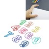 100Pcs Number Shape Paper Clips Funny Cute Rich Colors Bookmark