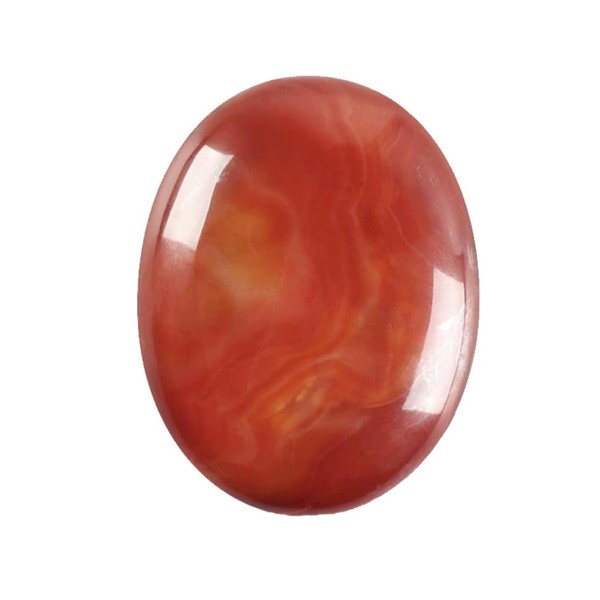 Red Jade Palm Stone, Red Jade Worry Stones, Natural Oval