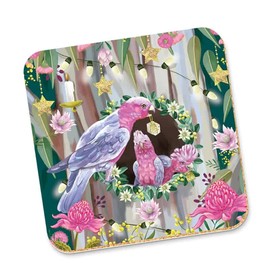 La La Land Corky Coaster Christmas Galah