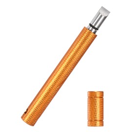 TIXIPEM Golf Groove Sharpener [1PCS] - Golf Club Groove Cleaner Generate Optimal Spin Use for Wedges & Irons - [Gold-4.4IN] Re-Grooving and Cleaning Tool