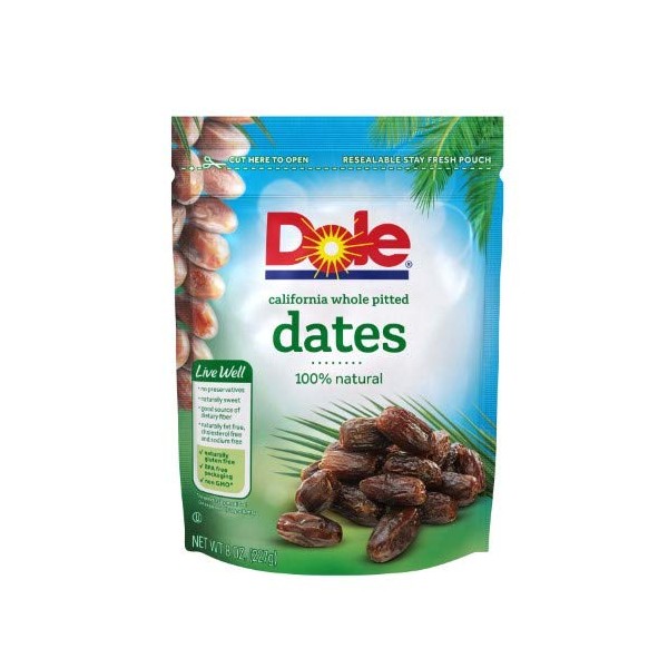 Dole California Whole Pitted Dates (Pack of 2)