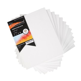 CONDA Artist Canvas Panels 5 x 7 inch, 12 Pack, Artist Quality Acid Free Canvas Board for Painting & Oil