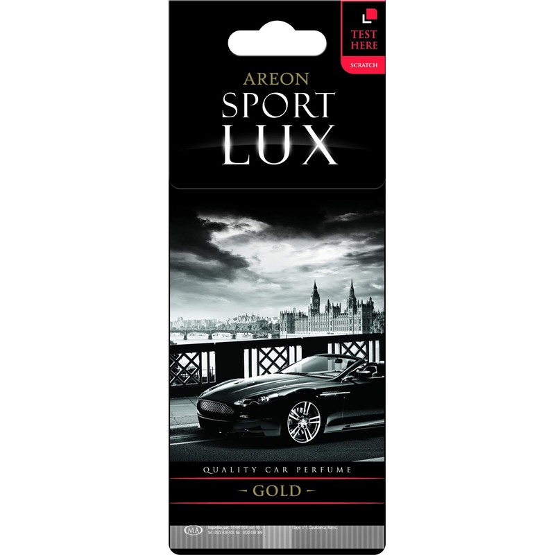 AREON Lufterfrischer Auto Sport Lux Gold Duft Anhänger Hängend Aufhängen