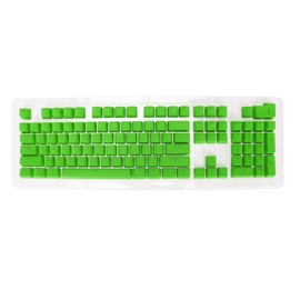PBT Keycaps 106 Keys 2 Color Injection Molding OEM Height Light Transmission Custom Keycaps for Mechanical KeyboardCheese Green