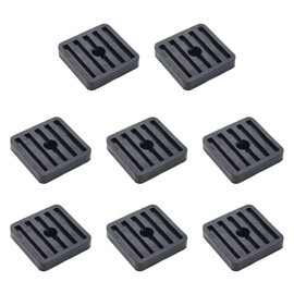 Pastlla 8 Pcs Rubber Isolator Pads Shock Absorber Anti-Vibration Pads Air Conditioning Condenser Outer Machine Rubber Absorber Sound Isolation Pad Shock Absorbing Mechanical Vibration Damping Pads