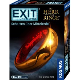 KOSMOS 682248 EXIT - The Game - The Lord of the Rings, Shadow Over Middle-earth, Level: Beginner, Escape Room Game, EXIT Game for 1 to 4 Players from 10 Years, A Unique Board Game