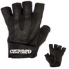 Contraband Black Label 5150 Mens Pro Leather Fingerless Weight Lifting